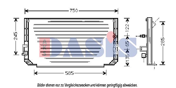 AKS DASIS Kondensators, Gaisa kond. sistēma 212003N